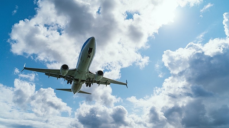 BBJ in Flight