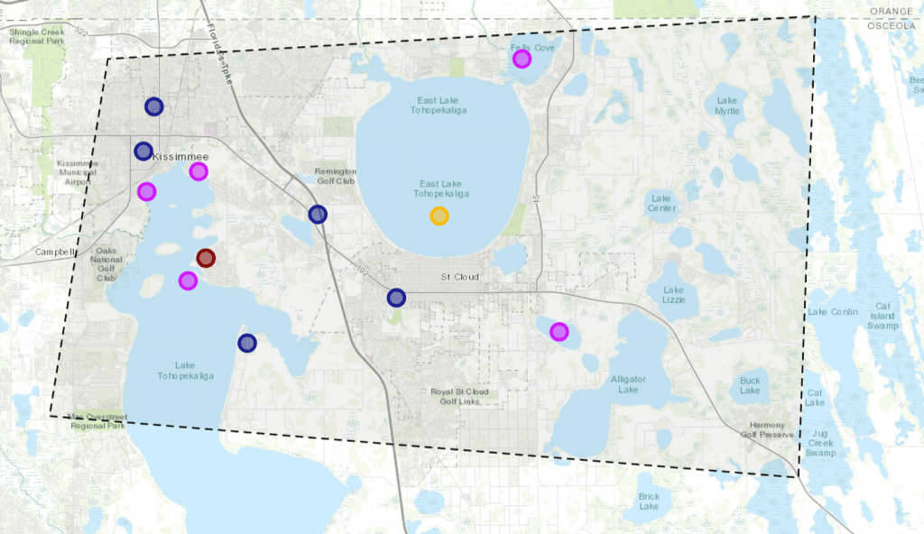 Drone flights near aerodromes, polygon query results on map.